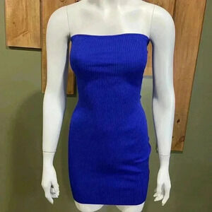 Blue mini dress